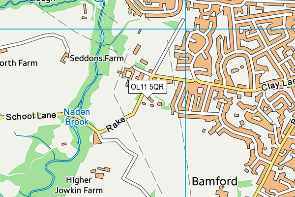 OL11 5QR map - OS VectorMap District (Ordnance Survey)