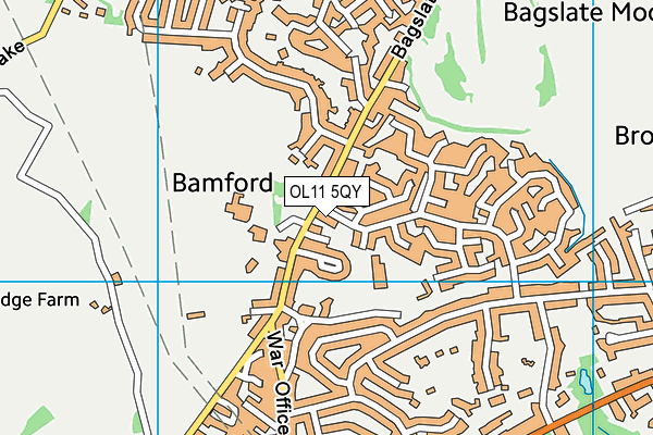 OL11 5QY map - OS VectorMap District (Ordnance Survey)