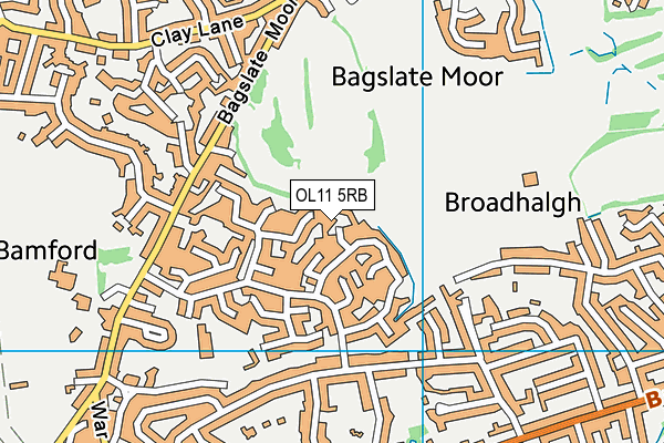 OL11 5RB map - OS VectorMap District (Ordnance Survey)