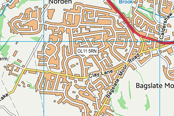 OL11 5RN map - OS VectorMap District (Ordnance Survey)