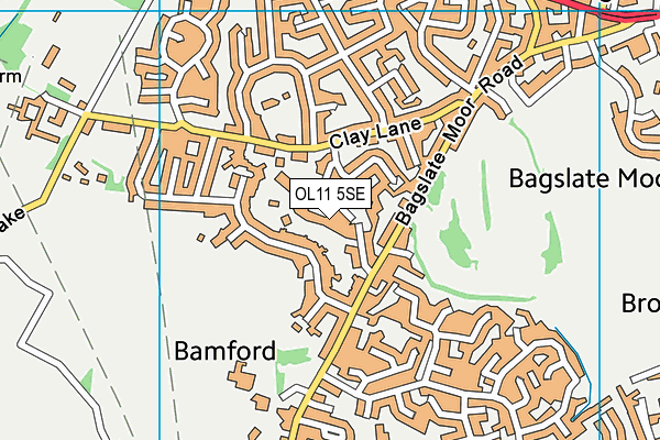 OL11 5SE map - OS VectorMap District (Ordnance Survey)