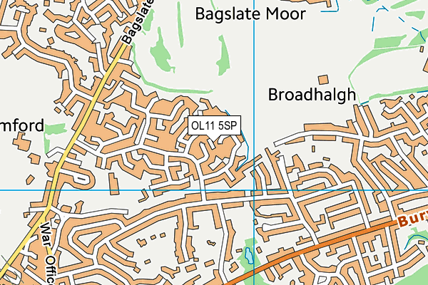 OL11 5SP map - OS VectorMap District (Ordnance Survey)