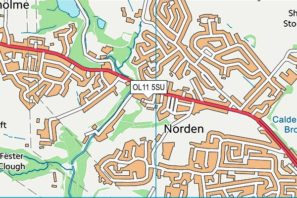 OL11 5SU map - OS VectorMap District (Ordnance Survey)