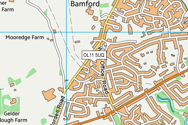 OL11 5UQ map - OS VectorMap District (Ordnance Survey)