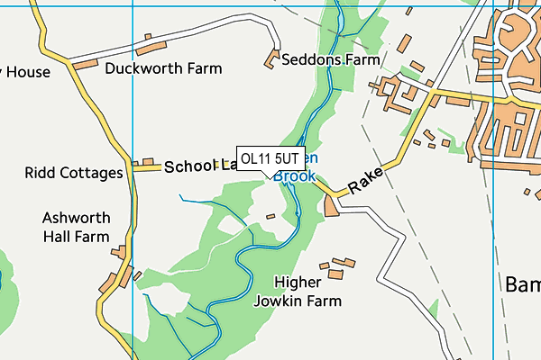 OL11 5UT map - OS VectorMap District (Ordnance Survey)