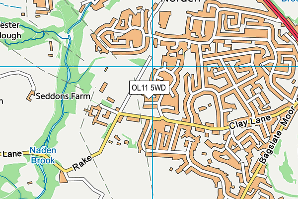 OL11 5WD map - OS VectorMap District (Ordnance Survey)