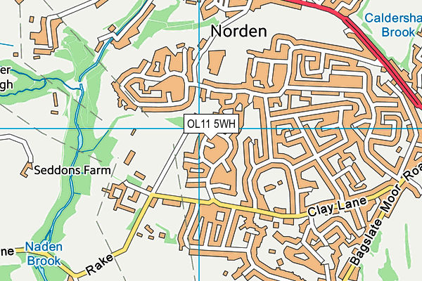 OL11 5WH map - OS VectorMap District (Ordnance Survey)