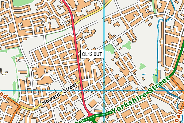 OL12 0UT map - OS VectorMap District (Ordnance Survey)