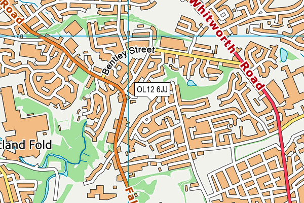 OL12 6JJ map - OS VectorMap District (Ordnance Survey)