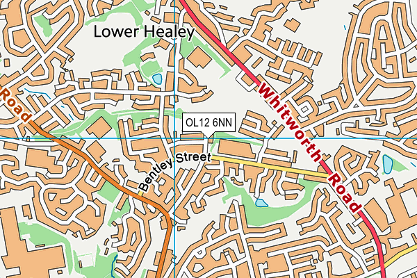 OL12 6NN map - OS VectorMap District (Ordnance Survey)