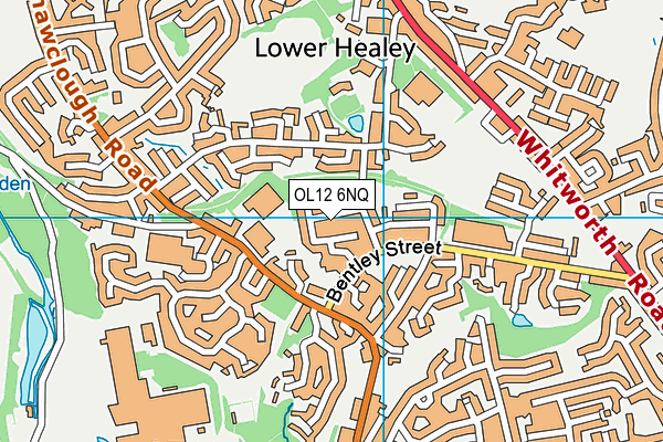 OL12 6NQ map - OS VectorMap District (Ordnance Survey)