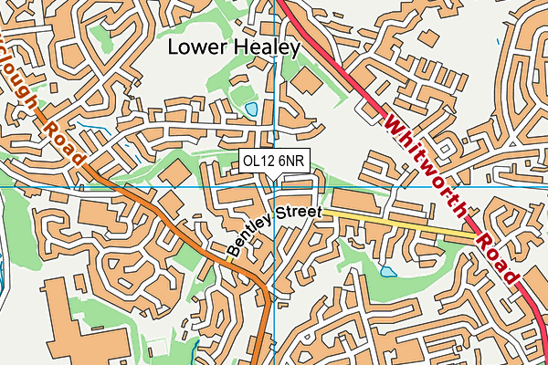 OL12 6NR map - OS VectorMap District (Ordnance Survey)