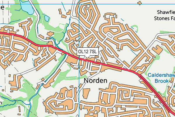 Map of THE NORDEN INN LTD at district scale