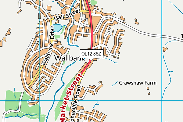 Map of WHITWORTH BAR GARAGE LIMITED at district scale