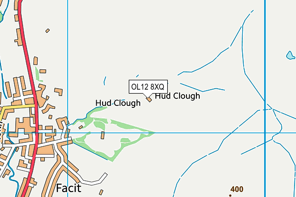 OL12 8XQ map - OS VectorMap District (Ordnance Survey)