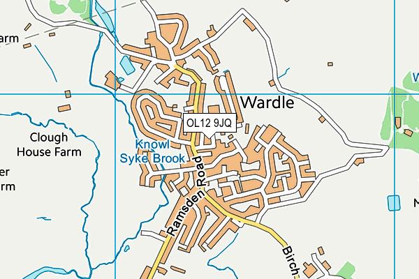 OL12 9JQ map - OS VectorMap District (Ordnance Survey)