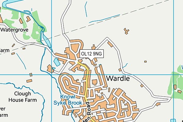 OL12 9NG map - OS VectorMap District (Ordnance Survey)