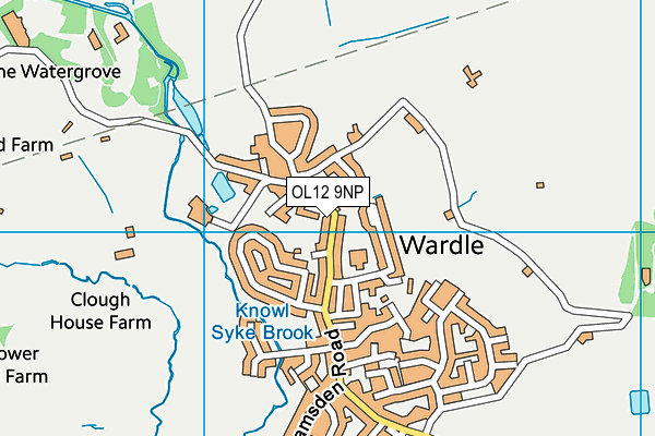 OL12 9NP map - OS VectorMap District (Ordnance Survey)