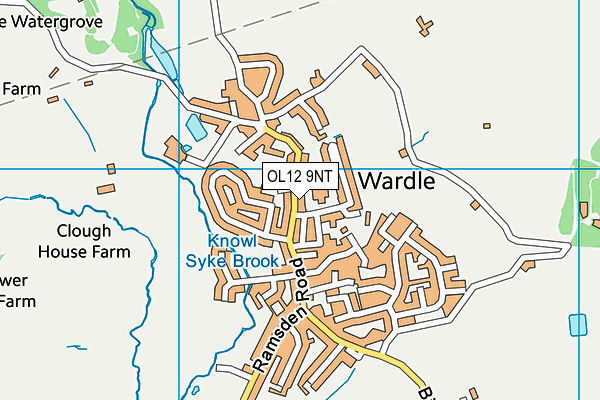 OL12 9NT map - OS VectorMap District (Ordnance Survey)