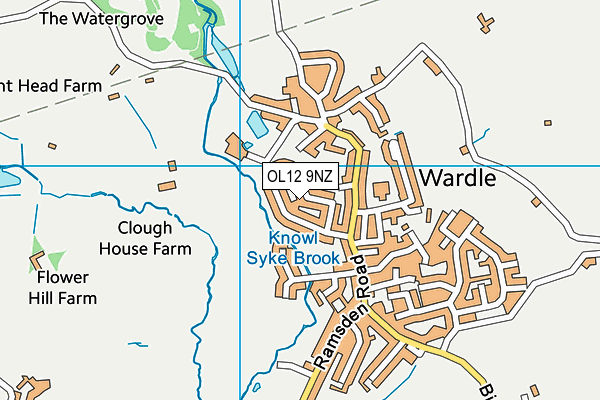 OL12 9NZ map - OS VectorMap District (Ordnance Survey)