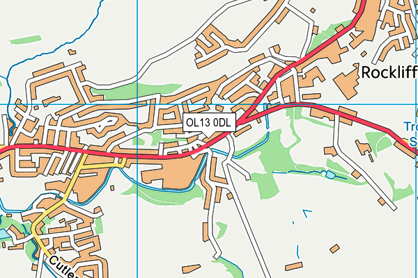 OL13 0DL map - OS VectorMap District (Ordnance Survey)