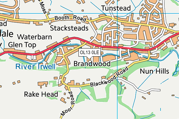 Map of THE STATION BREW BACUP LTD at district scale