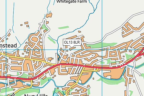 OL13 8LR map - OS VectorMap District (Ordnance Survey)