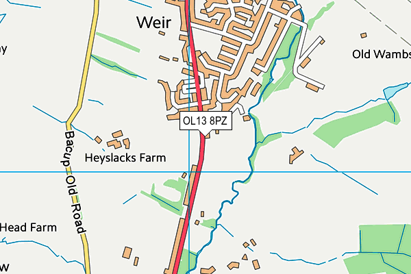 Map of WEIR RIDING CENTRE LTD at district scale