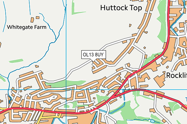 OL13 8UY map - OS VectorMap District (Ordnance Survey)