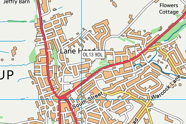 OL13 9DL map - OS VectorMap District (Ordnance Survey)