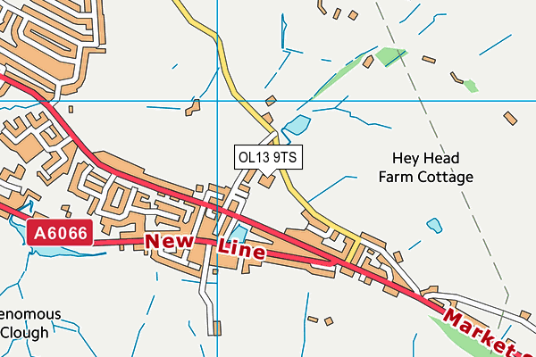 Britannia Community Primary School map (OL13 9TS) - OS VectorMap District (Ordnance Survey)
