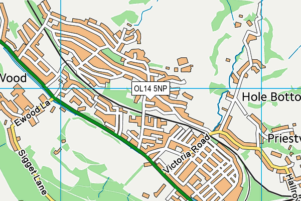 OL14 5NP map - OS VectorMap District (Ordnance Survey)