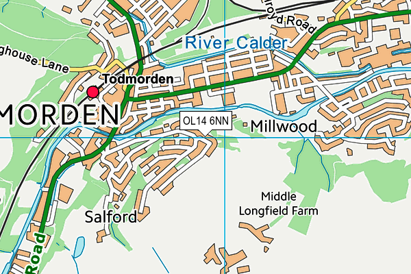 OL14 6NN map - OS VectorMap District (Ordnance Survey)