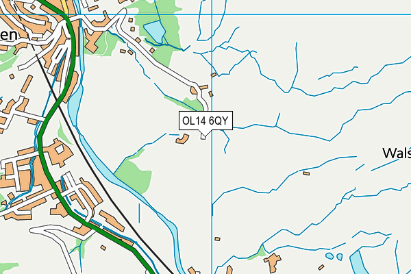 OL14 6QY map - OS VectorMap District (Ordnance Survey)