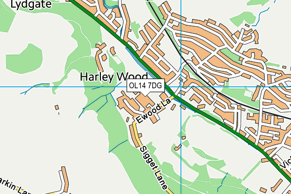 Todmorden High School map (OL14 7DG) - OS VectorMap District (Ordnance Survey)