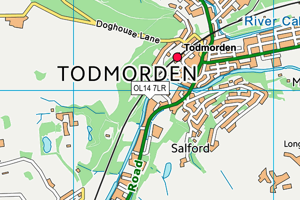 OL14 7LR map - OS VectorMap District (Ordnance Survey)