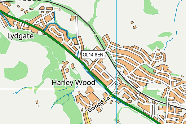 OL14 8EN map - OS VectorMap District (Ordnance Survey)