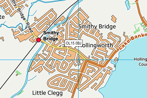 OL15 0BJ map - OS VectorMap District (Ordnance Survey)