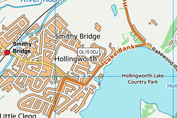 OL15 0DJ map - OS VectorMap District (Ordnance Survey)