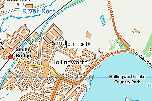 OL15 0DP map - OS VectorMap District (Ordnance Survey)