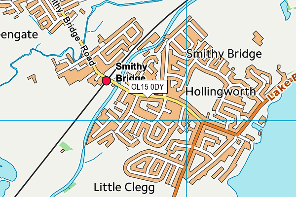 OL15 0DY map - OS VectorMap District (Ordnance Survey)