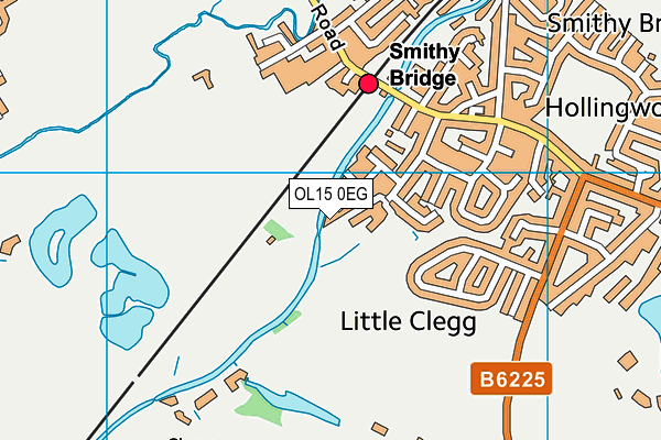 OL15 0EG map - OS VectorMap District (Ordnance Survey)