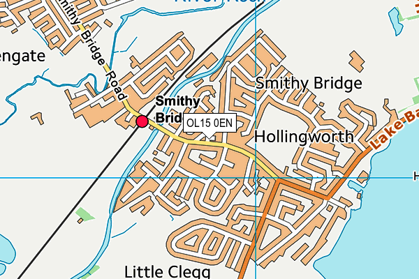 OL15 0EN map - OS VectorMap District (Ordnance Survey)