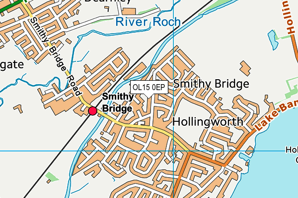 OL15 0EP map - OS VectorMap District (Ordnance Survey)