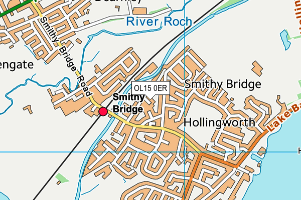 OL15 0ER map - OS VectorMap District (Ordnance Survey)