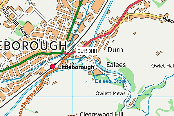 OL15 0HH map - OS VectorMap District (Ordnance Survey)