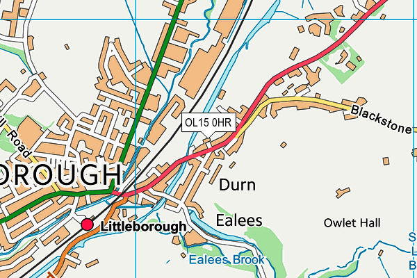 OL15 0HR map - OS VectorMap District (Ordnance Survey)