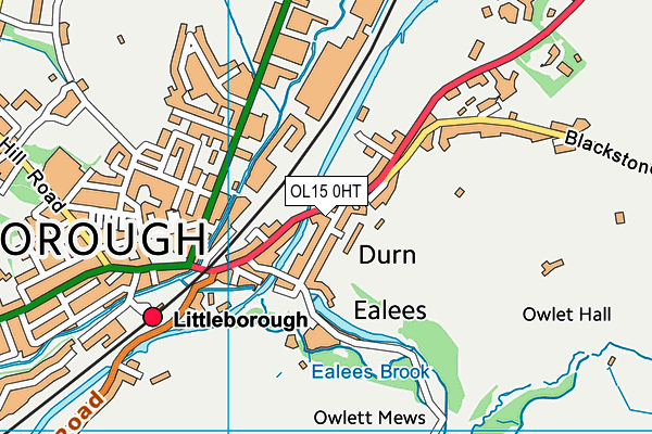 OL15 0HT map - OS VectorMap District (Ordnance Survey)