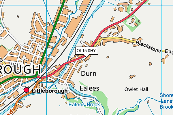 OL15 0HY map - OS VectorMap District (Ordnance Survey)