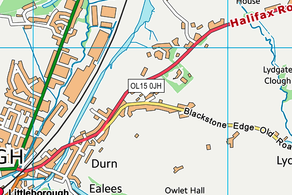 OL15 0JH map - OS VectorMap District (Ordnance Survey)